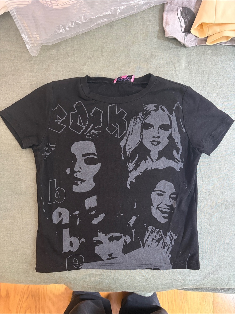 Graphic Black Baby Tee